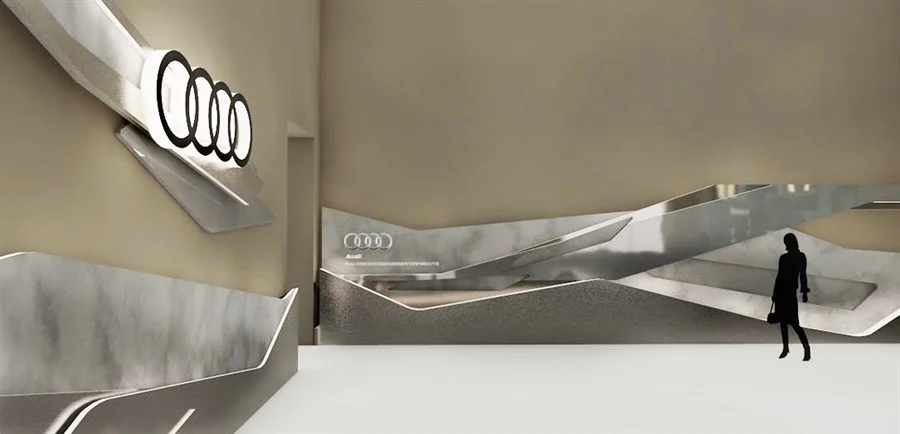 Концепция оформления лаундж-зоны AUDI. Эскиз