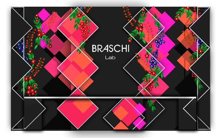 Фотозона для пресс-дня Braschi. Эскиз